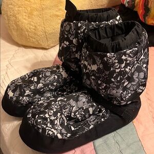 Bloch Floral Black and White Booties